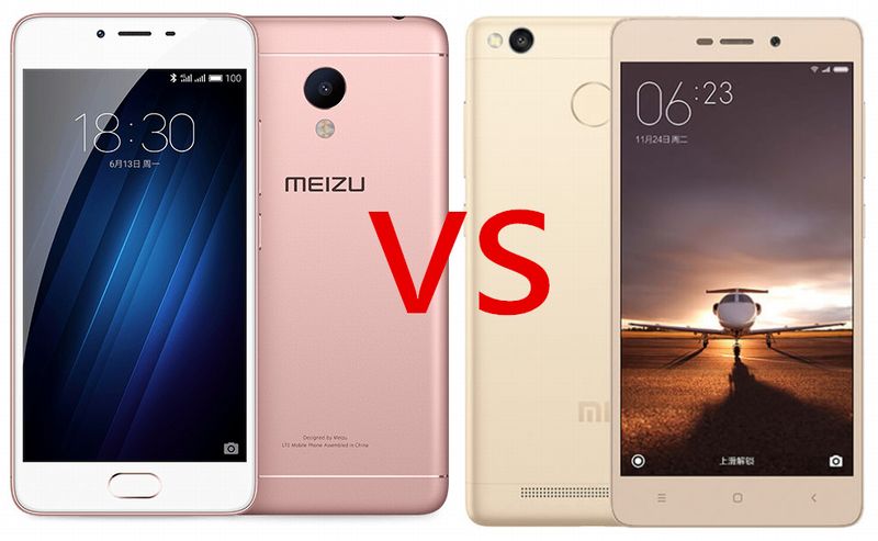 Xiaomi Redmi 3s VS Meizu M3s