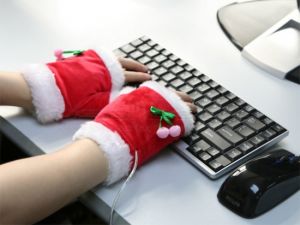 usb christmas heating glove