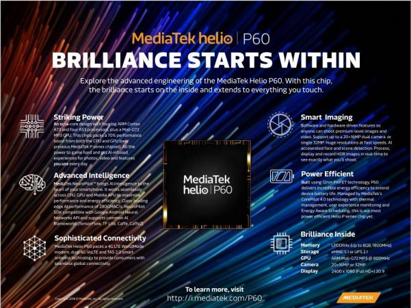 MediaTek Helio P60 5