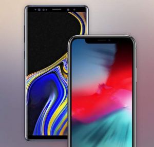 galaxy note 9 vs iPhone xs max xr