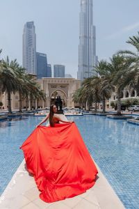 Flying dress photoshoot Dubai