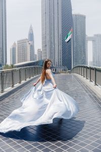 Flying dress photoshoot Dubai