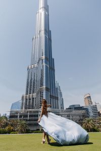 Flying dress photoshoot Dubai