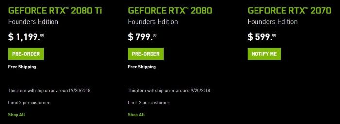 Nvidia RTX 2080 5